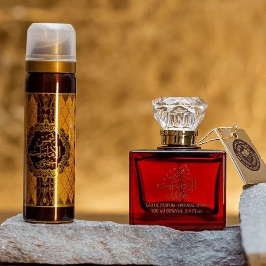 Set Parfum Gurmand Lemnos cu Caramel și Mere Roșii - Shams Al Emarat Khususi