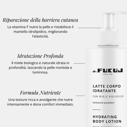 Dr. Fukuj - Lapte de corp hidratant cu miere
