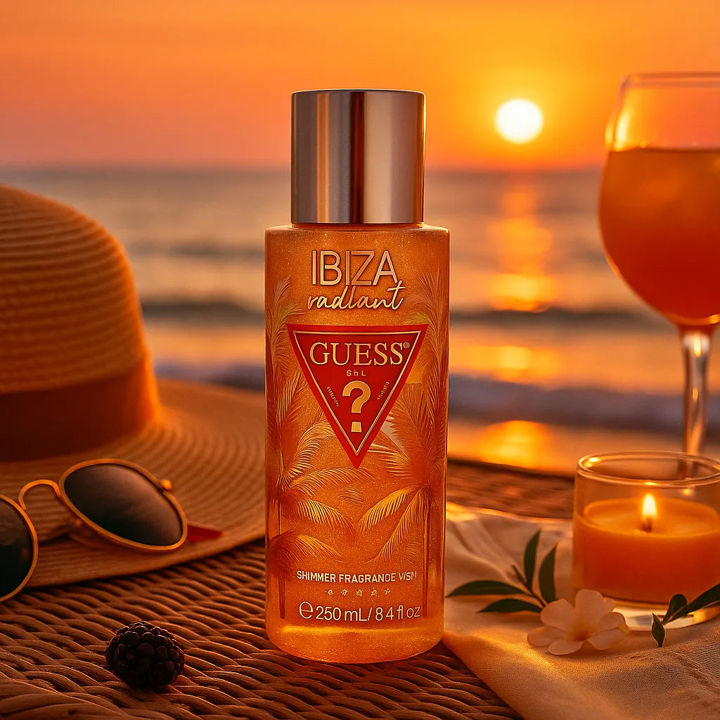 Guess Destination Ibiza – Spray cu sclipici & parfum fresh