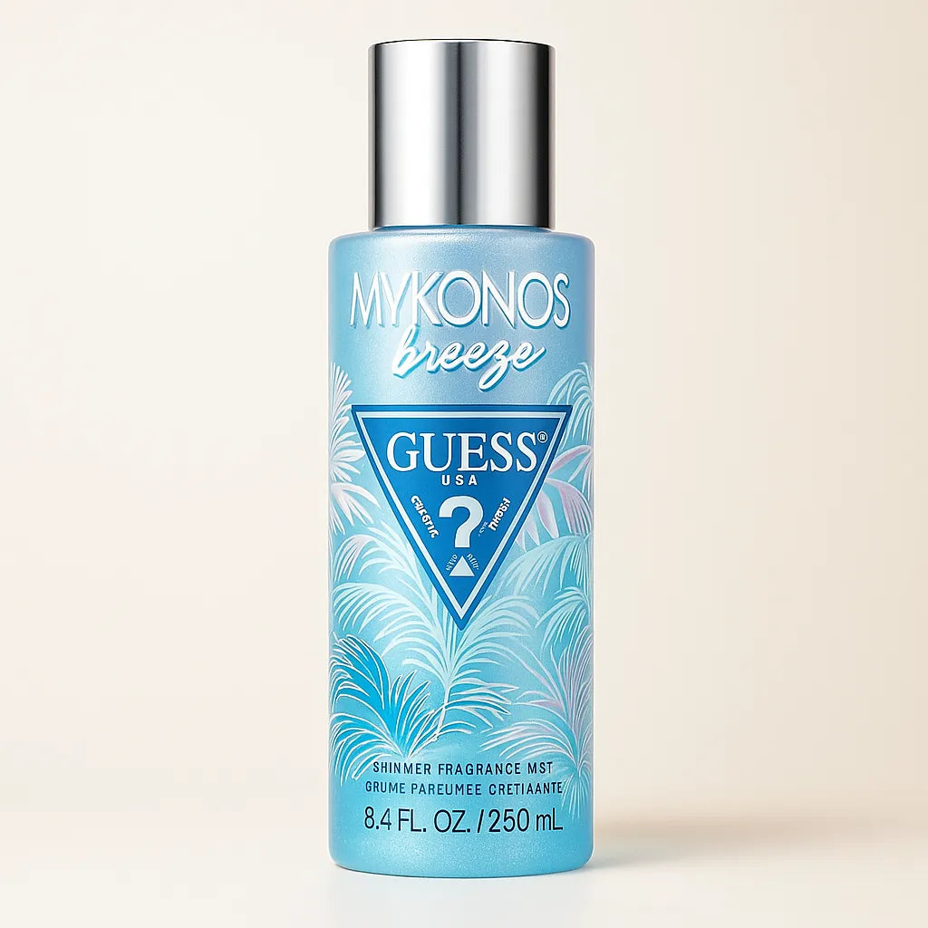 Spray de corp cu sclipici GUESS Mykonos Breeze – Glow fresh 250ml