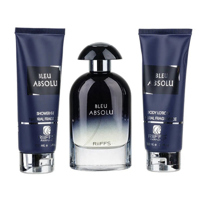 Set Cadou Bleu Absolu - Parfum, Gel De Dus, Lotiune de corp, Riiffs