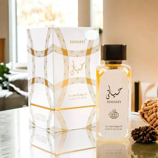 Lattafa Hayaati Gold Elixir - Parfum arăbesc unisex citric