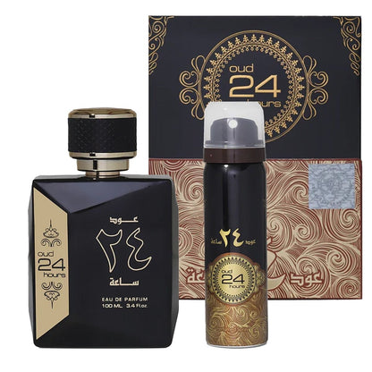 Oud 24 Hours - Set parfum arabesc unisex cu oud și citrice