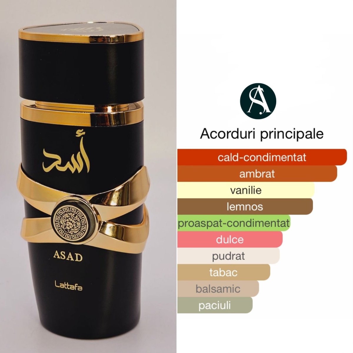 Lattafa-Asad Parfum arabesc Barbati inspirat din Sauvage Elixir