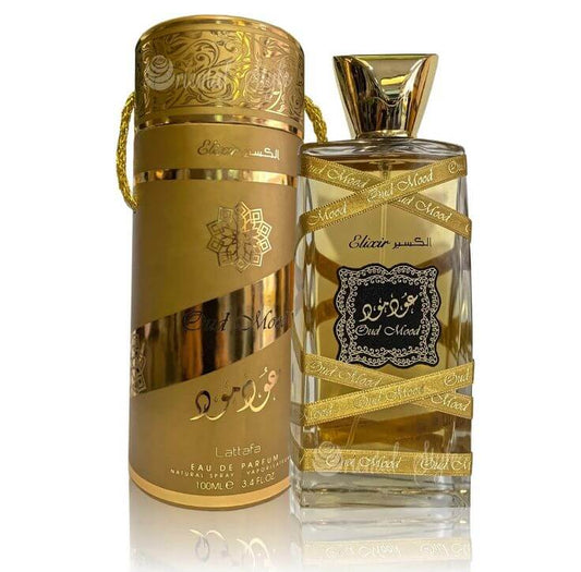 Parfum oriental lemnos – Oud Mood Elixir Lattafa, unisex