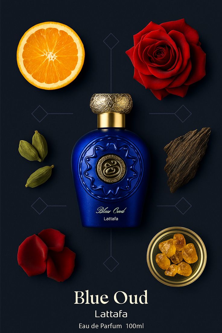 Lattafa Blue Oud -Parfum arabesc unisex cu oud și vanilie