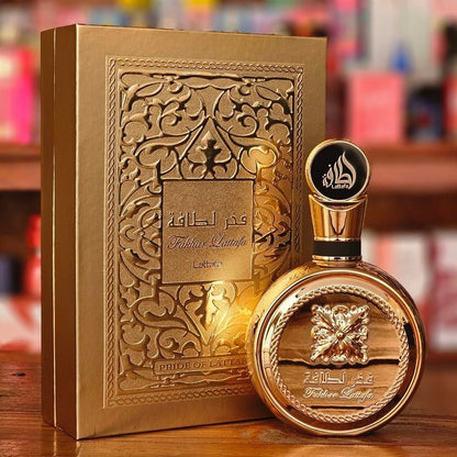 Lattafa Fakhar Extrait Gold - Parfum arabesc damă cu trandafir