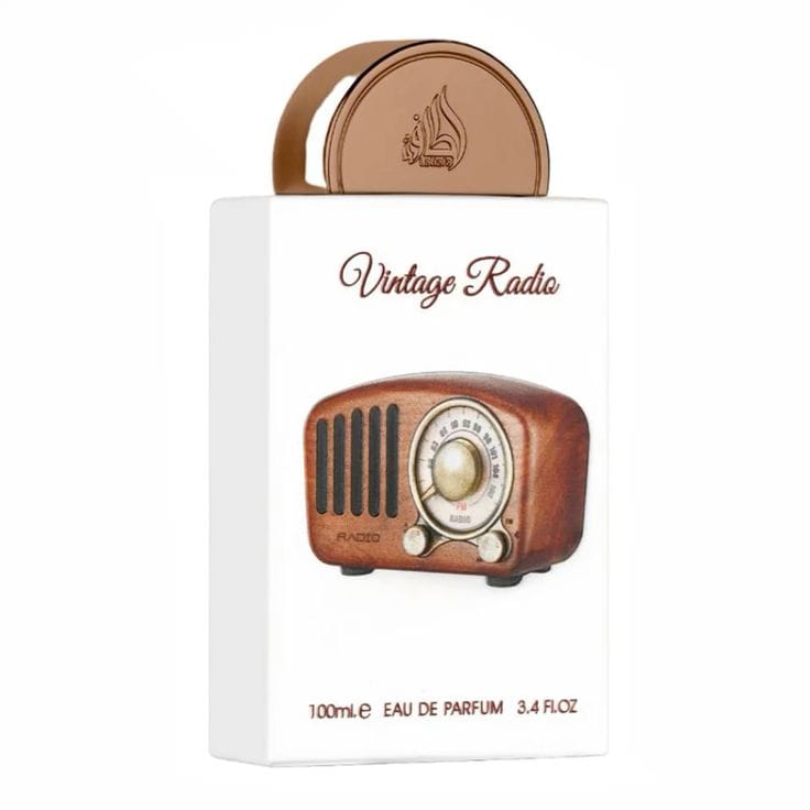 Lattafa Vintage Radio Parfum arabesc unisex fructat, vanilie și prune