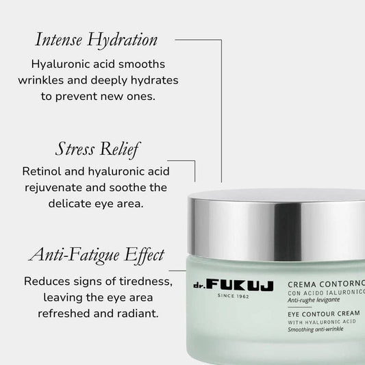 Dr. Fukuj - Cremă contur ochi cu acid hialuronic si retinol