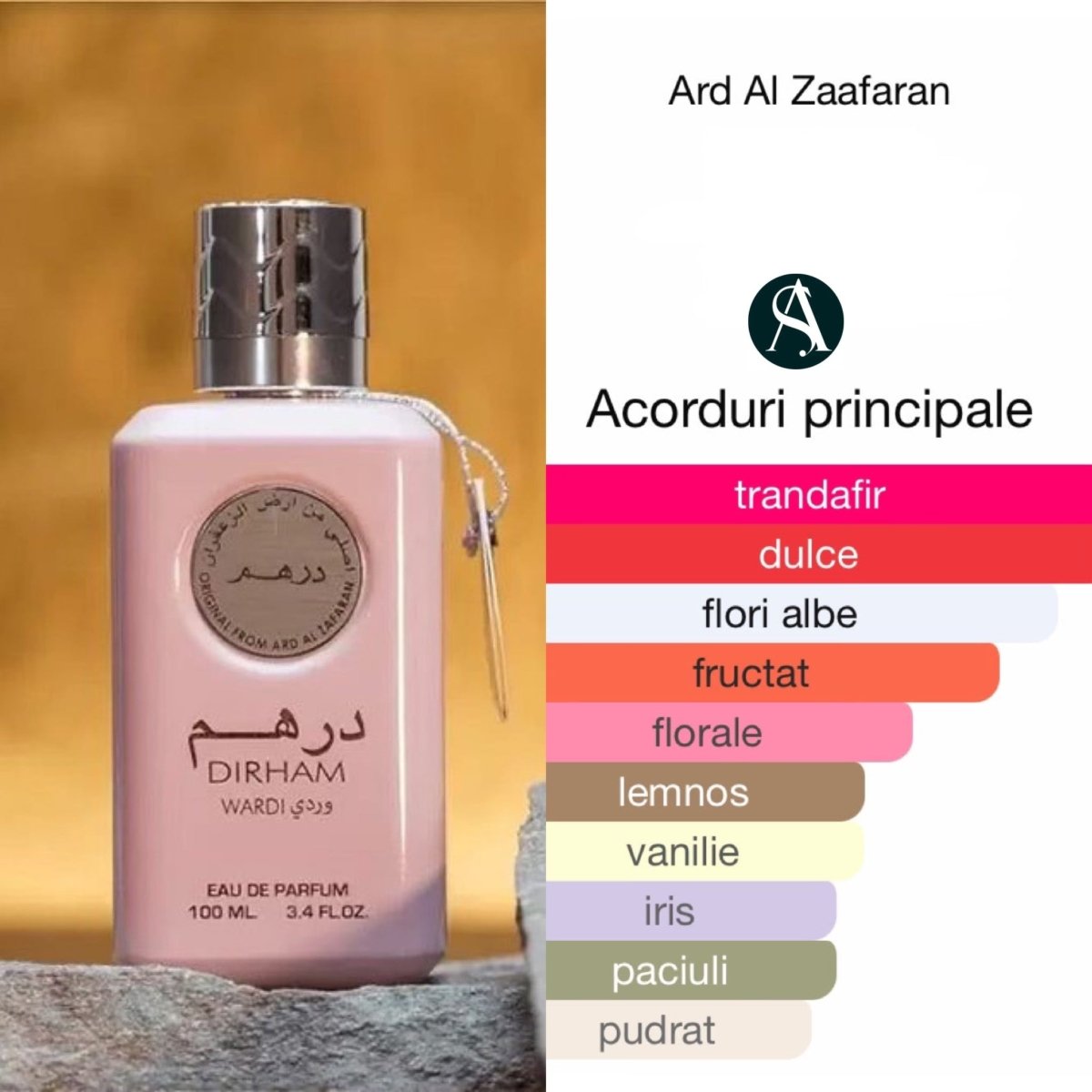 Parfum arabesc Dirham Wardi, Ard Al Zaafaran, Dama