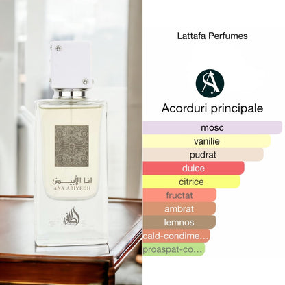 Lattafa-Ana Abiyedh I Am White, Eau de Parfum Dama