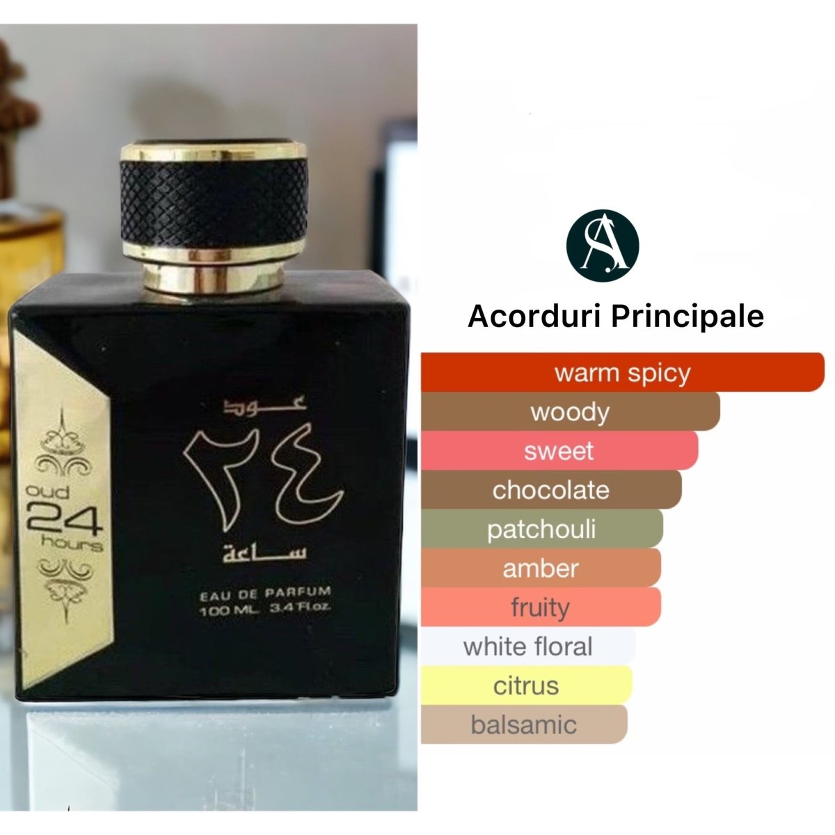 Set Oud 24 Hours,Ard al Zaafaran + deodorant 50 ml, unisex