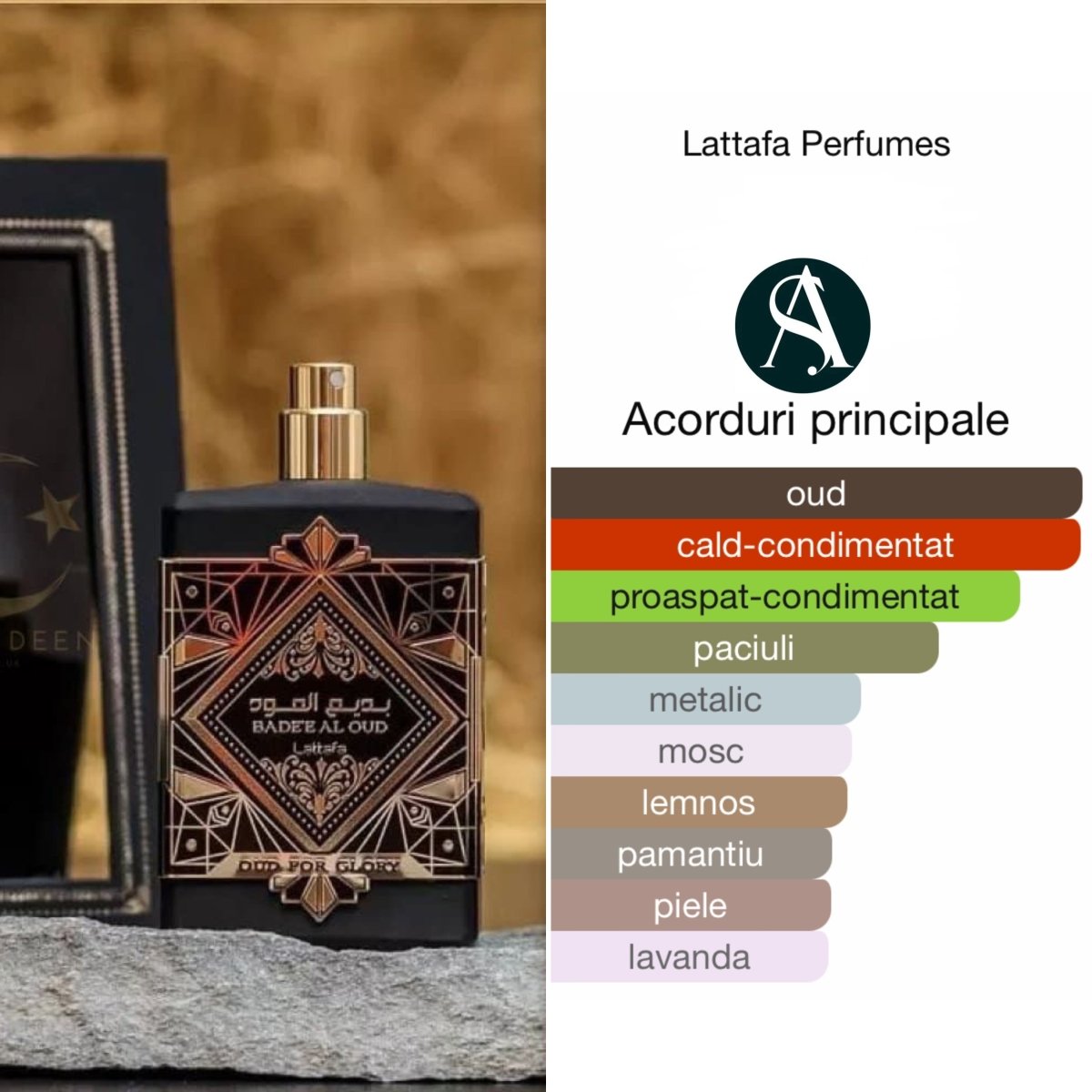 Bade e al Oud for Glory-Lattafa, Eau de Parfum Barbati inspirat din Oud For Greatness by Initio